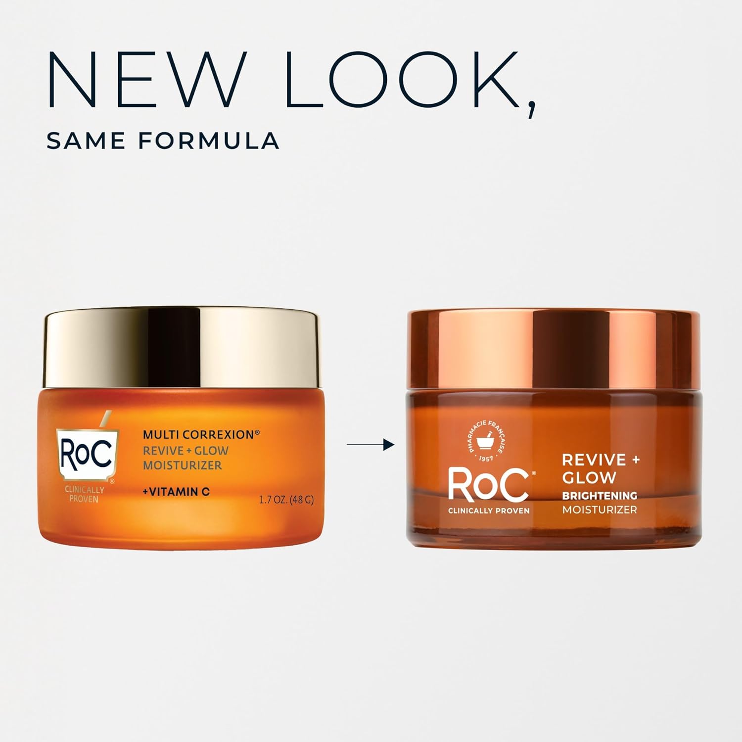 RoC Multi Correxion Revive + Glow 10% Vitamin C Face Moisturizer, 1.7 oz