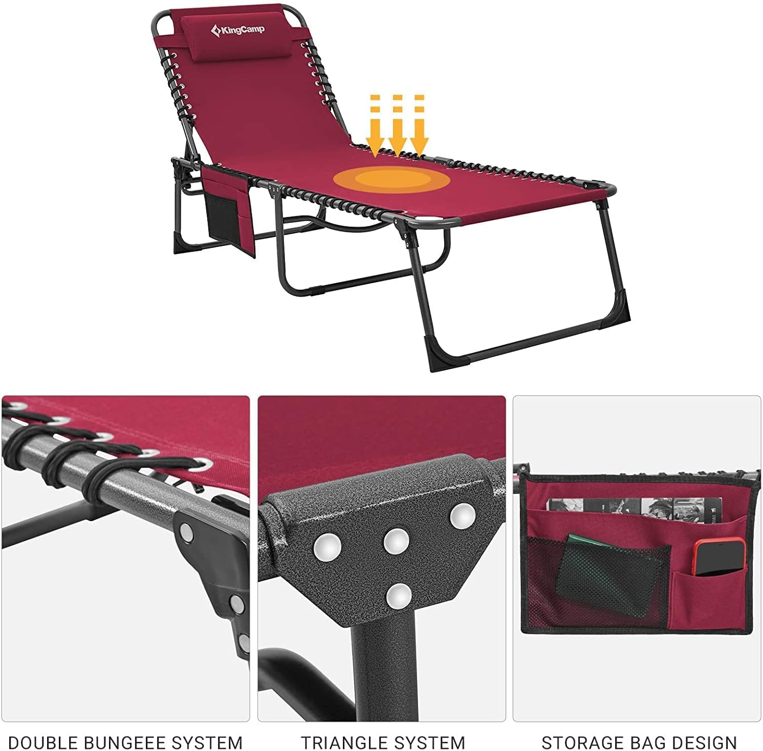 KingCamp Lounge Chair Outdoor