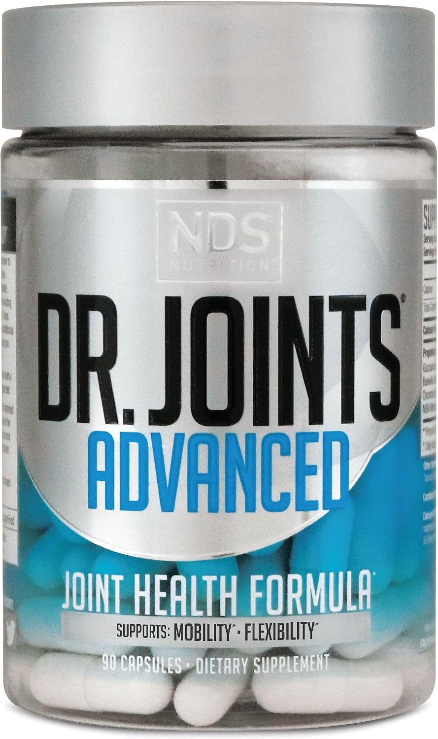 Dr. Joints NDS Nutrition Advanced Joint Health Formula - 90 Capsules | FruiteX-B, Glucosamine Sulfate, Chondroitin