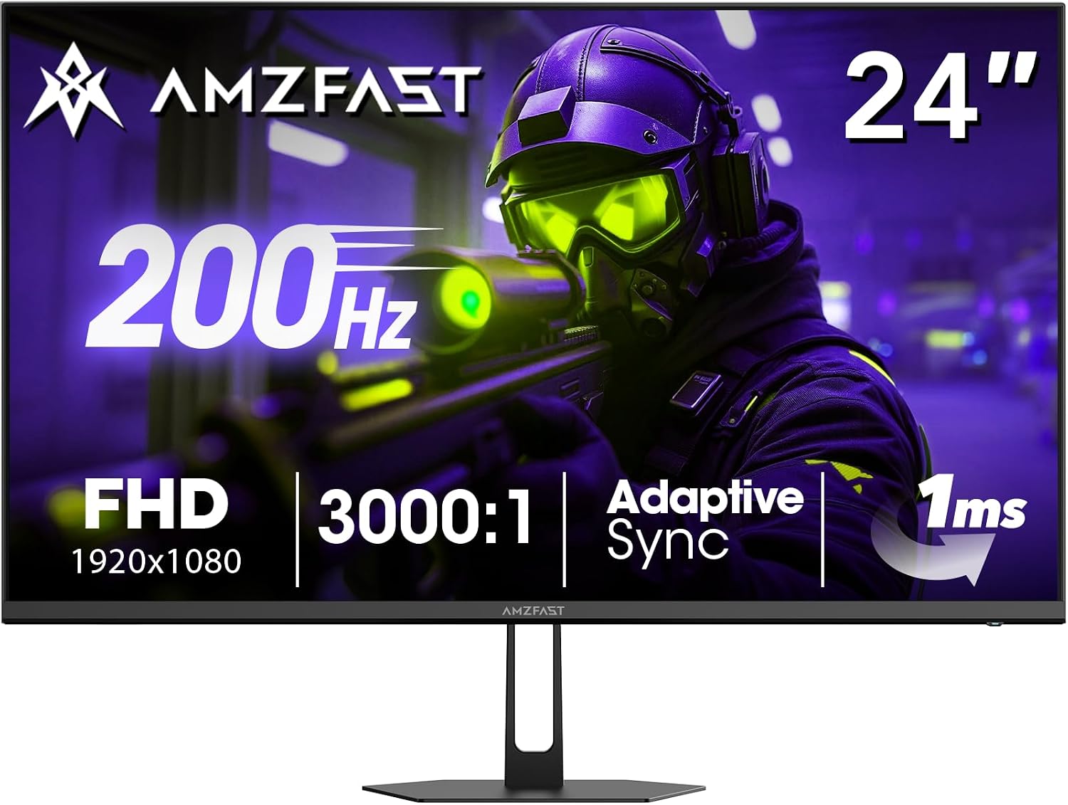 Amzfast 34 Inch Curved Monitor 240Hz UWQHD (3440x1440) Gaming Monitor, 1ms G-SYNC Compatible, 1500R, PIP/PBP, HDR400, 96% DCI-P3, Tilt/Swivel/Height Adjustable, TÜV Rheinland, HDMI 2.1, AMZG34C8 Pro