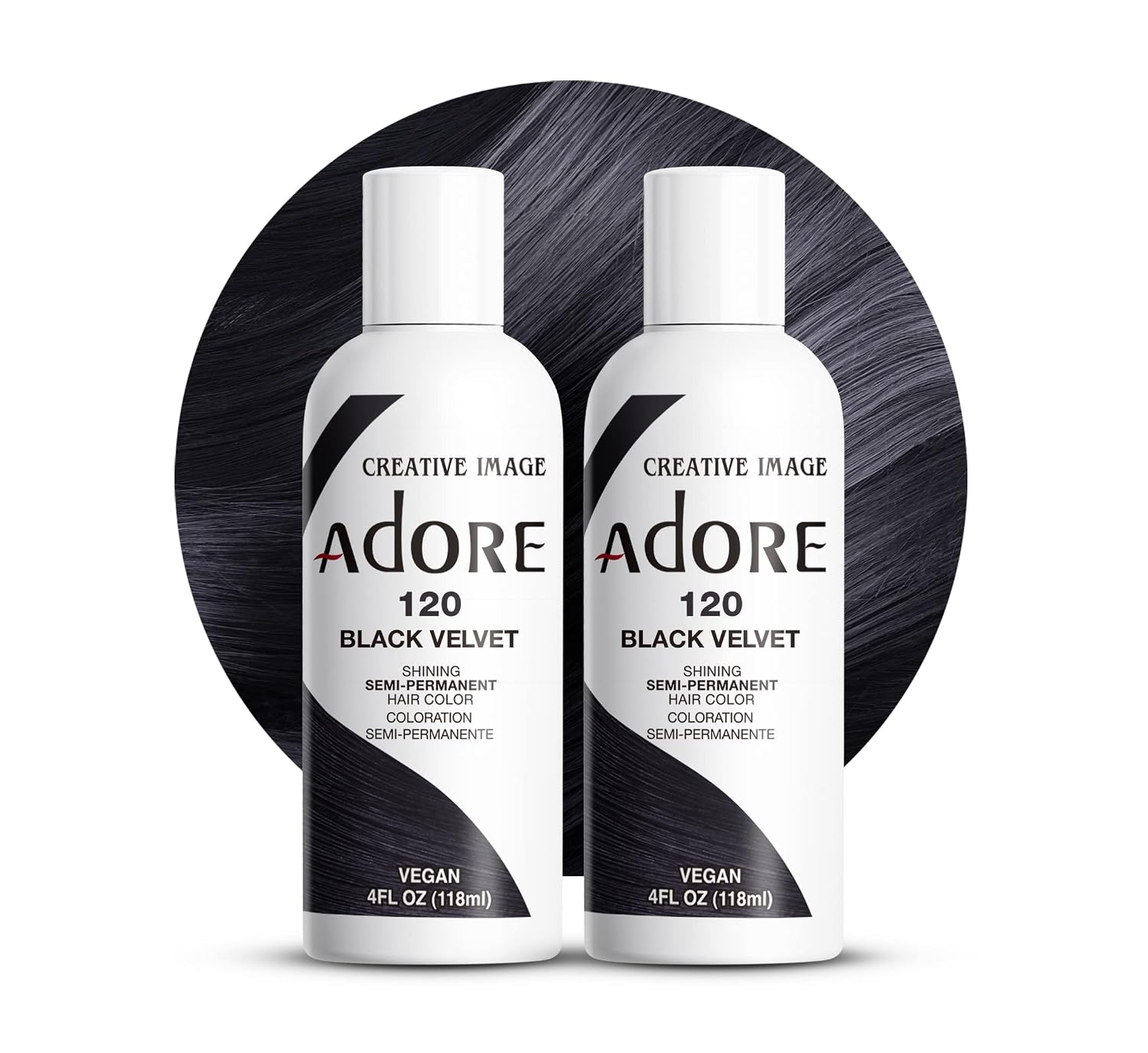 Adore Semi Permanent Hair Color, 107 Mocha, 4 Fl Oz | Vegan & Cruelty-Free Brown Hair Dye | No Ammonia, No Peroxide, No Alcohol