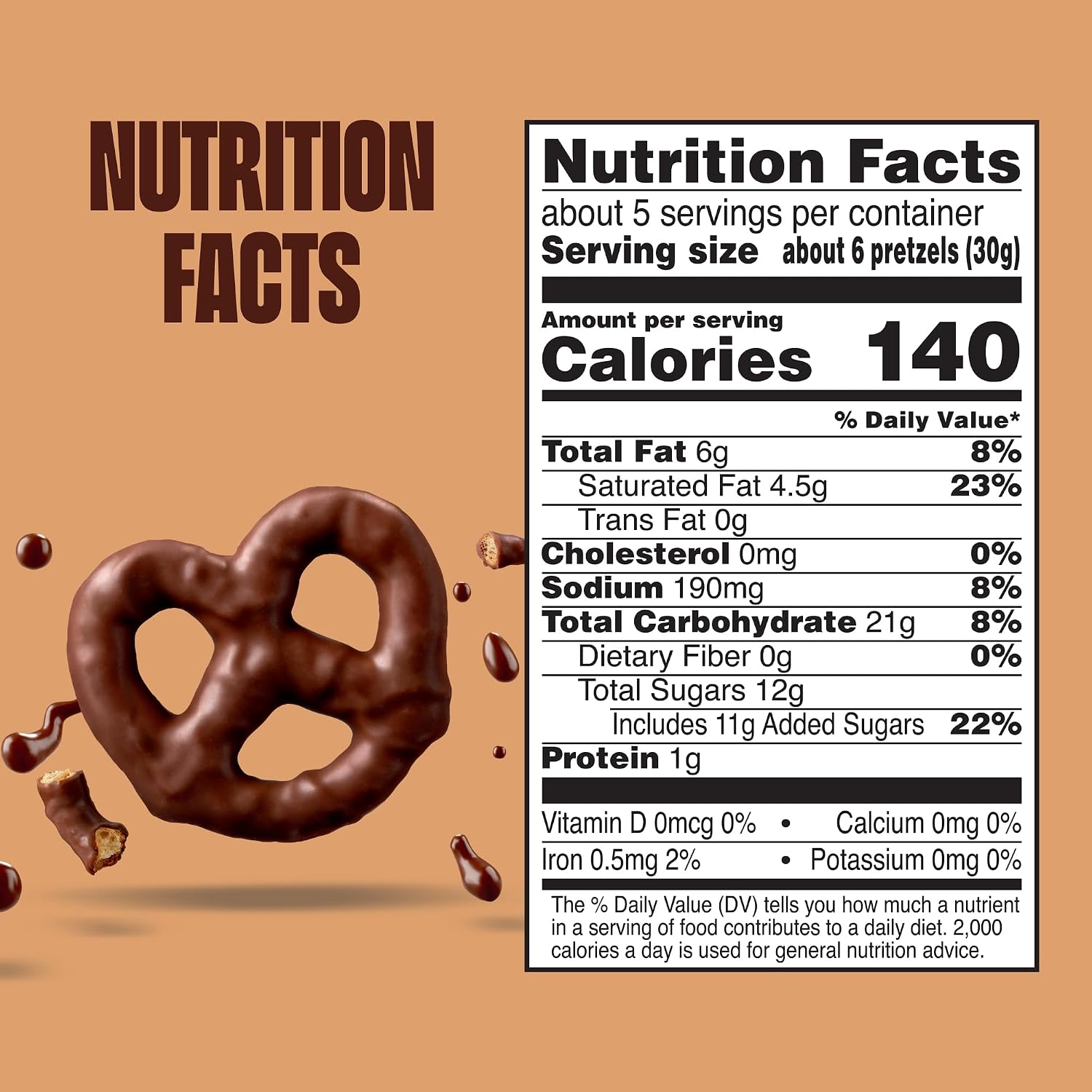 Glutino Chocolate Fudge Covered Pretzels, 5.5 Ounce (Pack of 1)