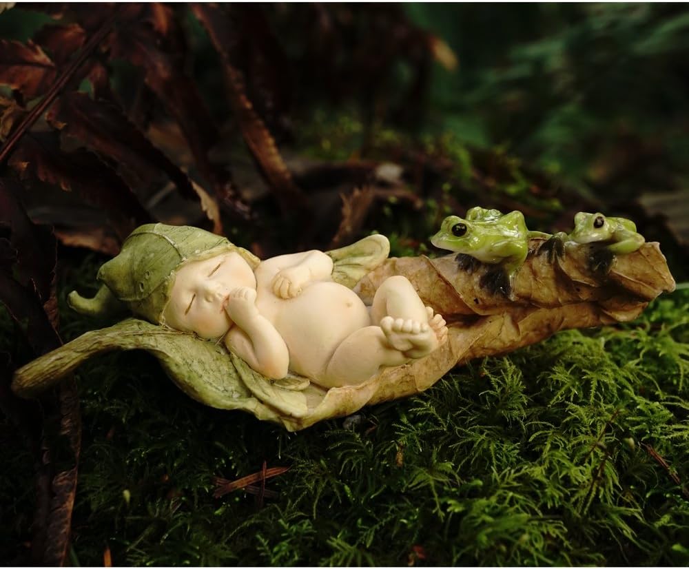 Top Collection Miniature Fairy Garden and Terrarium Statue, Mini Dragon, Green