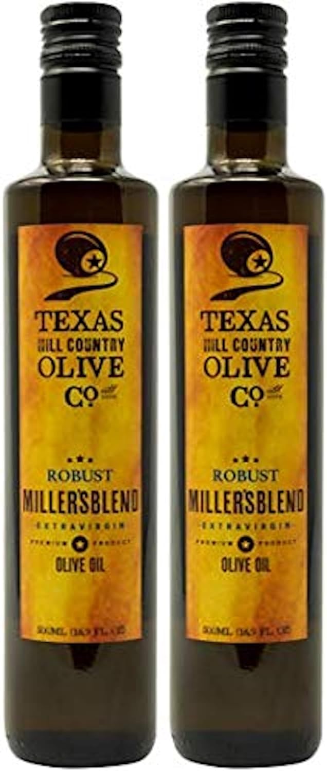 Texas Hill Country Olive Co Terra Verde Extra Virgin Olive Oil - Cold Pressed EVOO Gourmet Olive Oil - Rich & Fruity - Perfect for Finishing & Dressing - Award Winning & Made in Texas (8.5 oz)