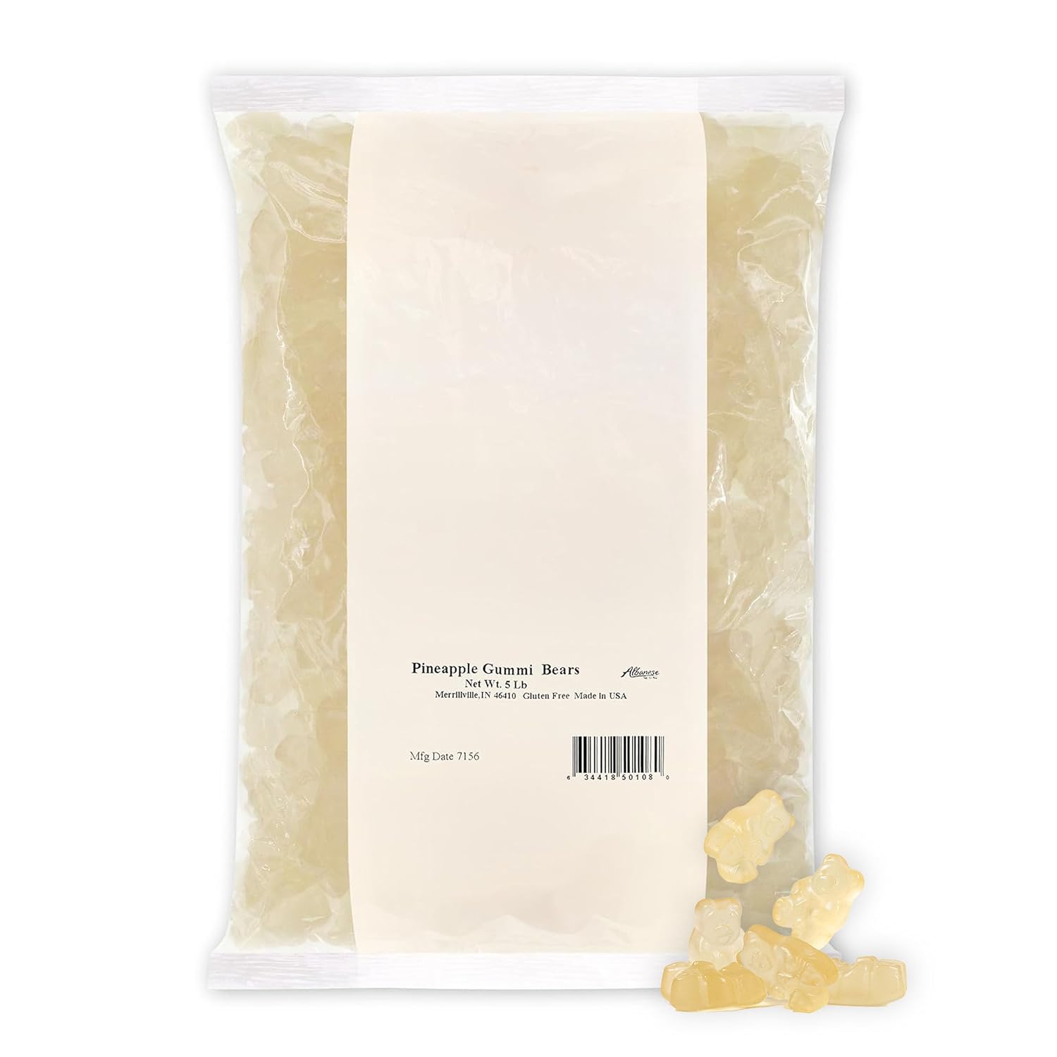 Albanese World's Best 12 Flavor Gummi Bears | 5lbs of Fruit Bulk Candy | Soft and Chewy Gummies, Gluten Free, Fat Free | Cherry, Blue Raspberry, Mango and More | Great Snack for Travel and Kids
