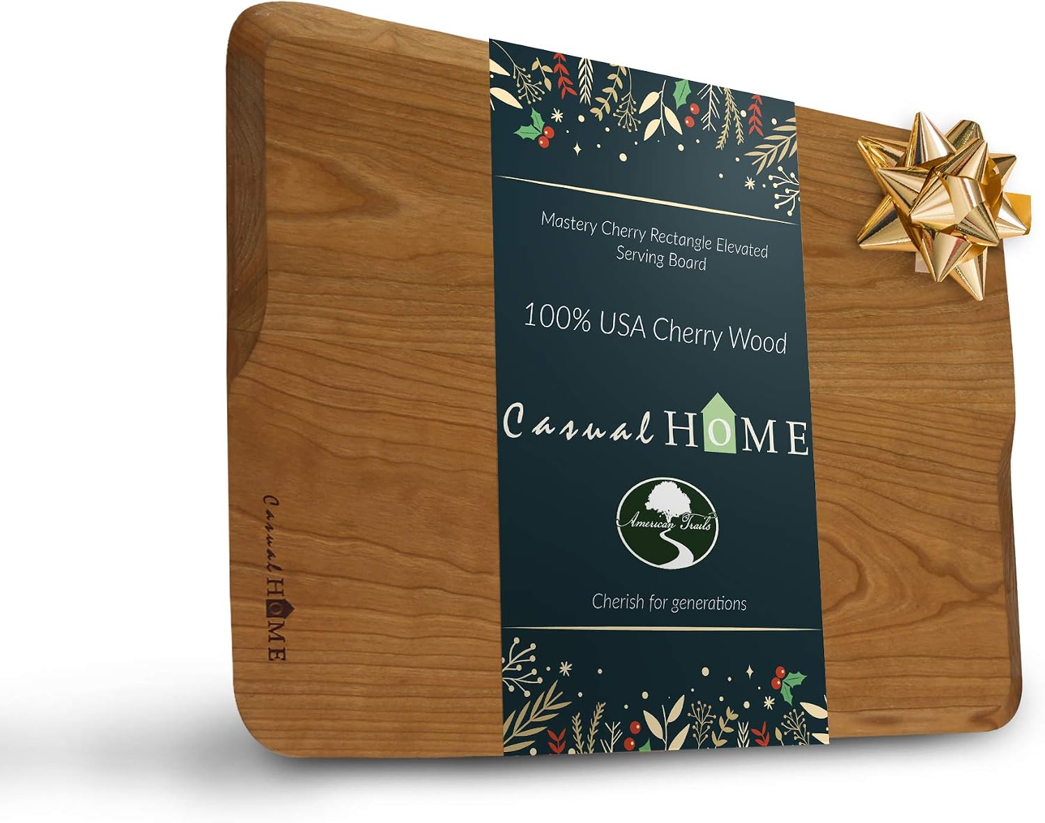 Casual Home Delice Rectangle Juice Drip Groove Cutting Board 15.5" Wx11 Dx0.75 H, Maple