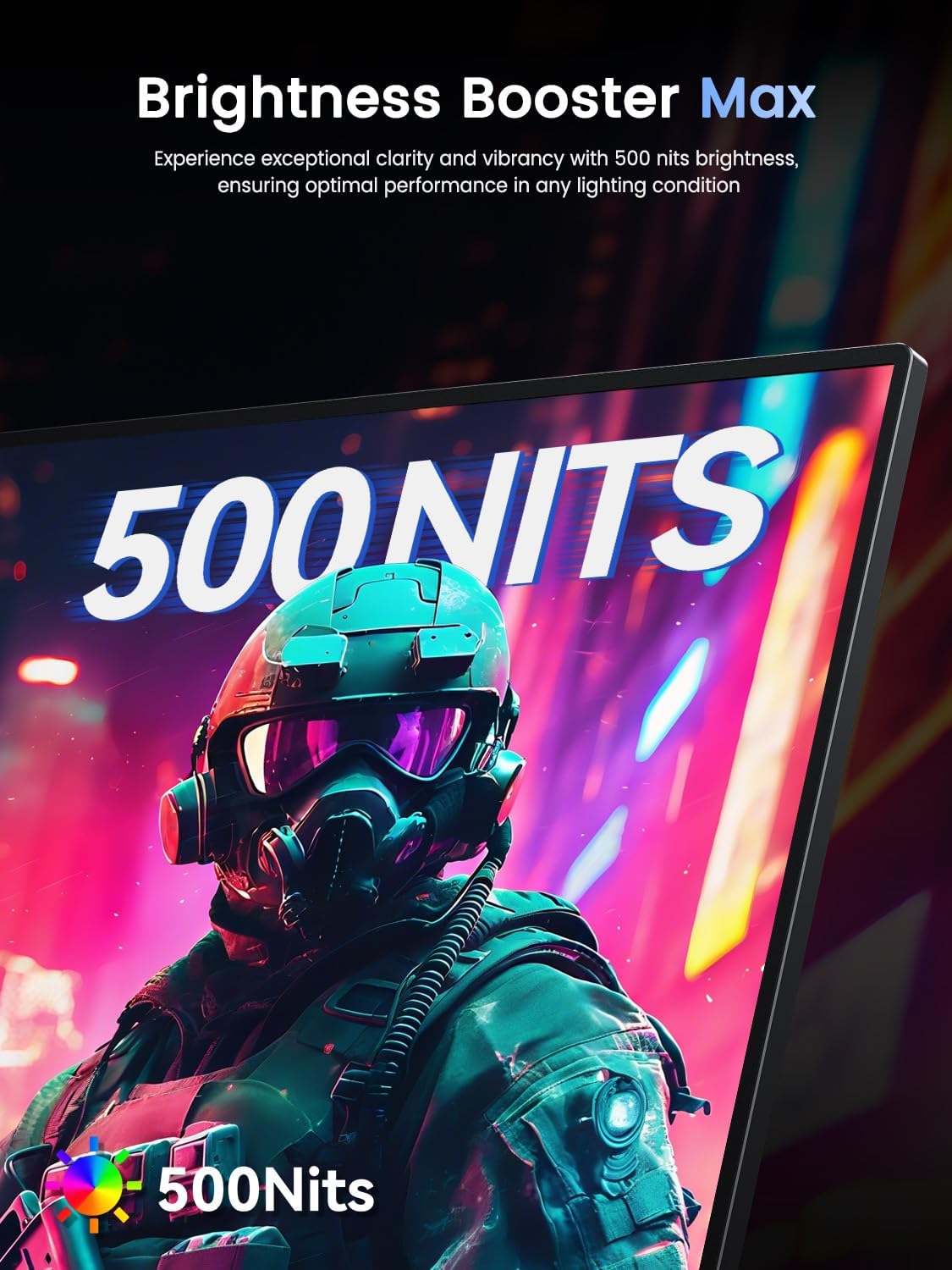UPERFECT 18.5" 120Hz Portable Monitor, 125% sRGB Large Gaming Monitor