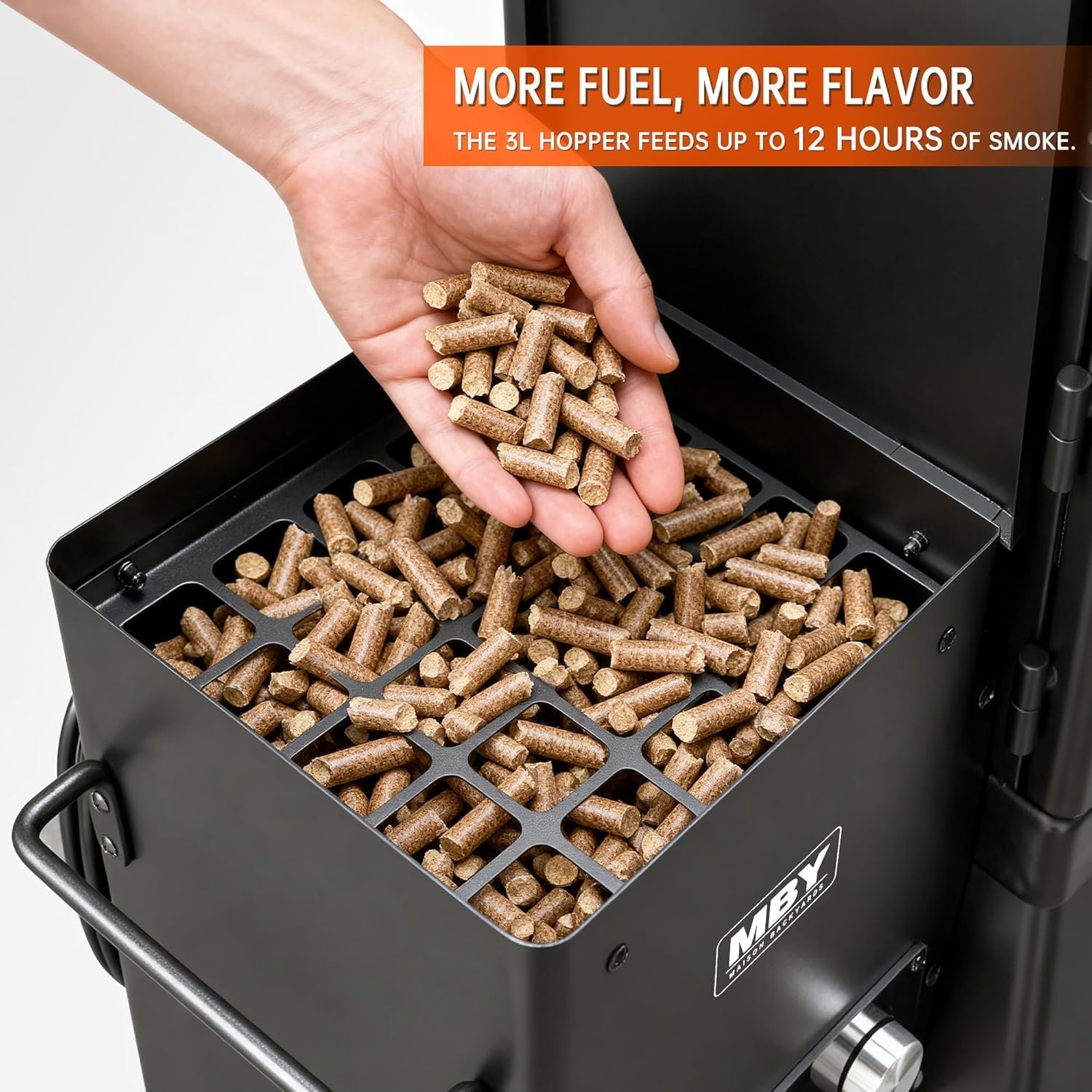 Vertical Pellet Smoker Grill with Digital Temperature Control, 4-Rack Electric BBQ Smoker with Meat Probe & Cover