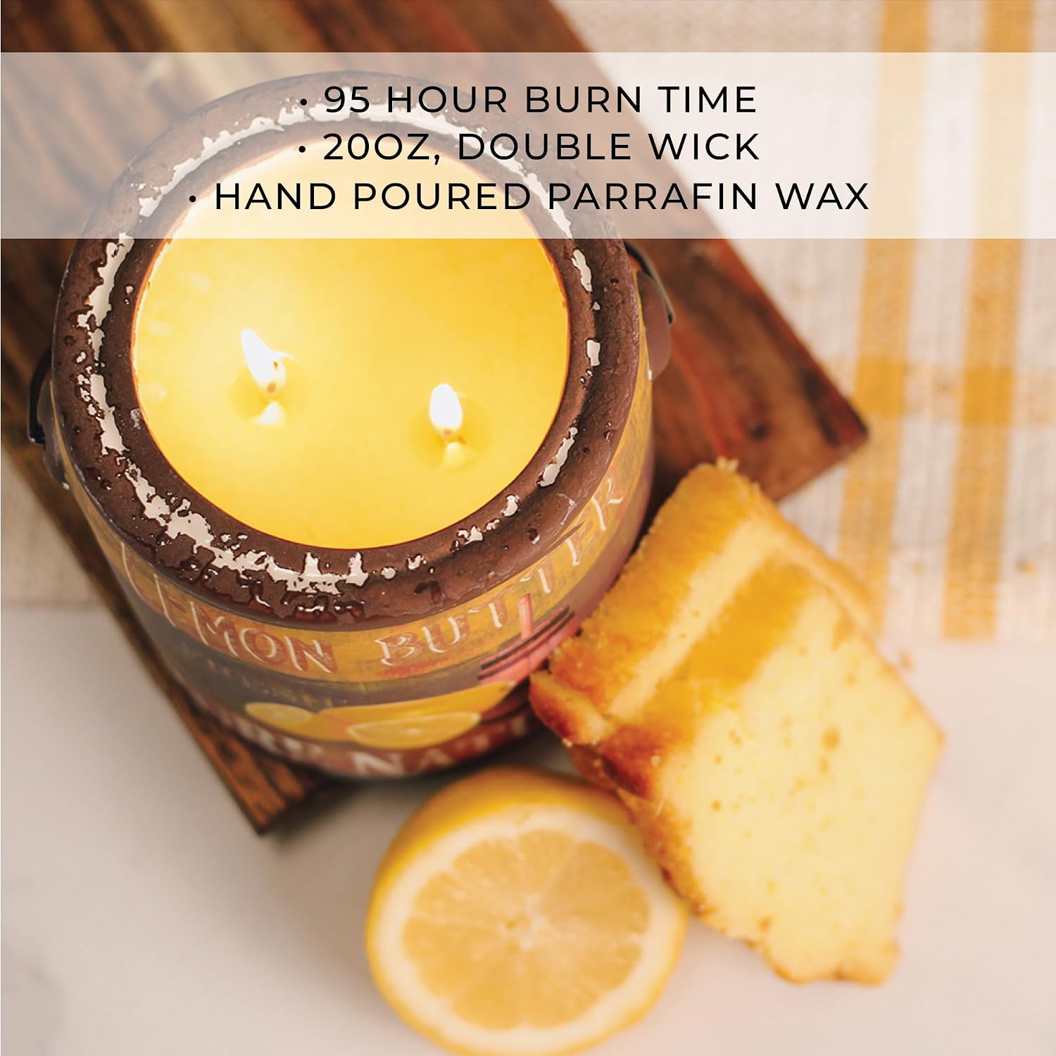 A CHEERFUL GIVER 95hr 20oz Scented Candle - Balsam Fir - Multi-Wick Glass Candle - Gifts For Men and Women