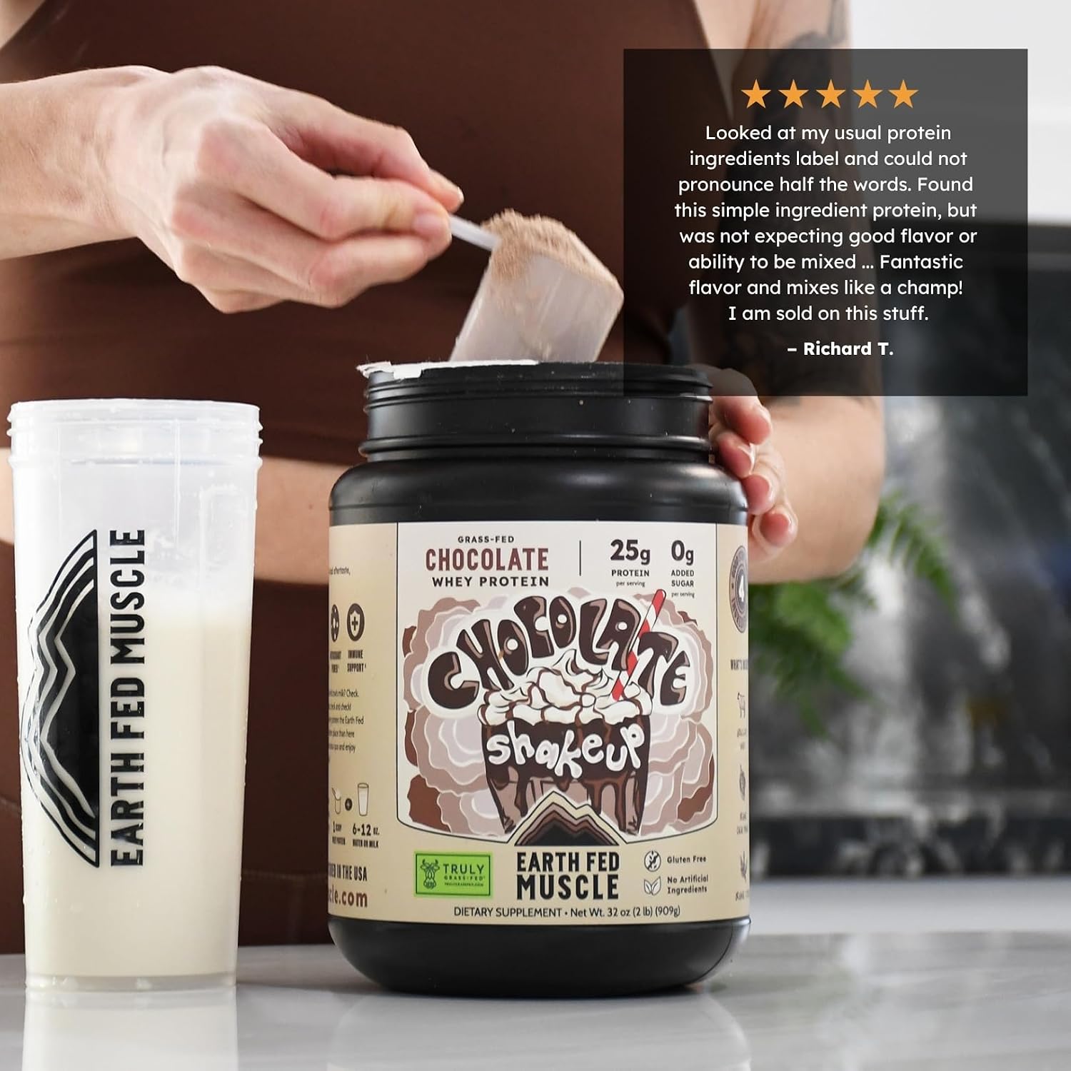 Earth Fed Muscle Whey Back Vanilla Irish Grass Fed Whey Protein Isolate | 25g protein per scoop, Third-Party Certified. Smooth vanilla, zero artificial sweeteners. Cold-processed in Ireland.
