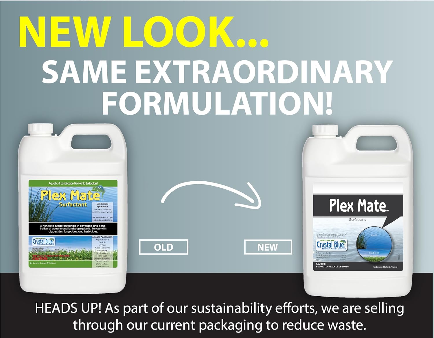 Plex Mate Aquatic Surfactant for Herbicides - 8 Ounces - Non-Ionic, Increase Product Coverage, Increase Product Penetration, Increase Product Effectiveness