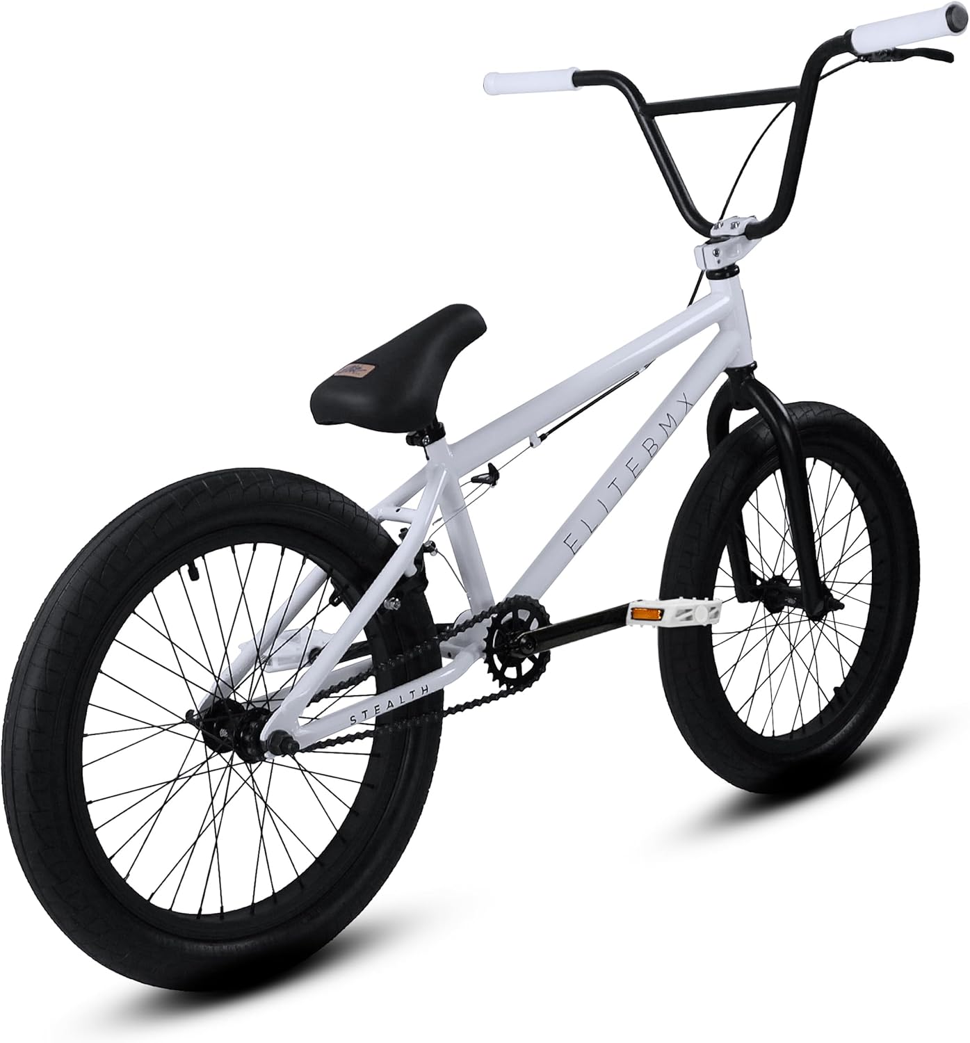 Elite BMX Stealth Freestyle Bike for Youth & Adults, Durable Steel Frame, Available in 16", 18", and 20" Sizes