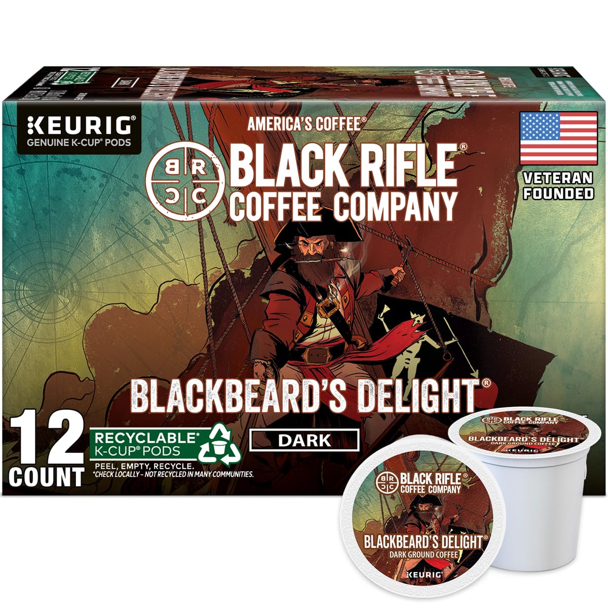 Black Rifle Coffee Dark Roast K Cup Coffee Beyond Black 32 Count