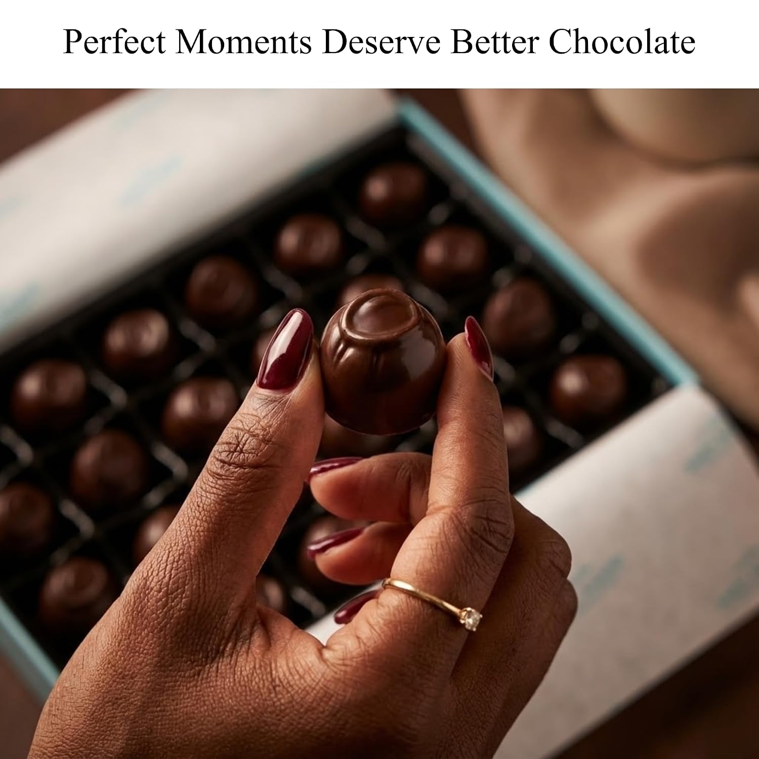 Andy Anand Belgian Dark Chocolate Cherry Cordials Gift Box - 25 Pieces