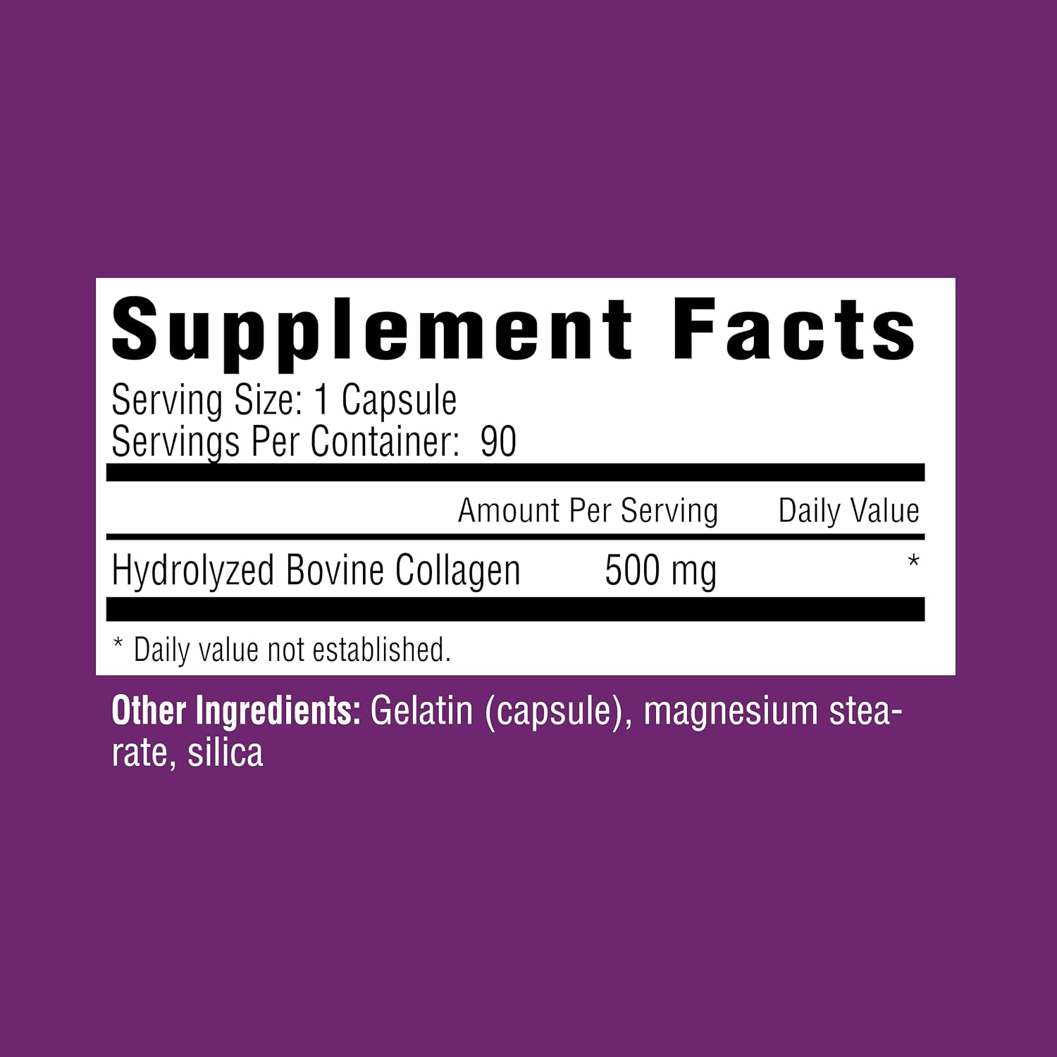 Rejuvicare Super Collagen Capsules for Beauty, Healthy Joints, Hair, Skin, & Nails, 90 Servings, Multi, (N8745)