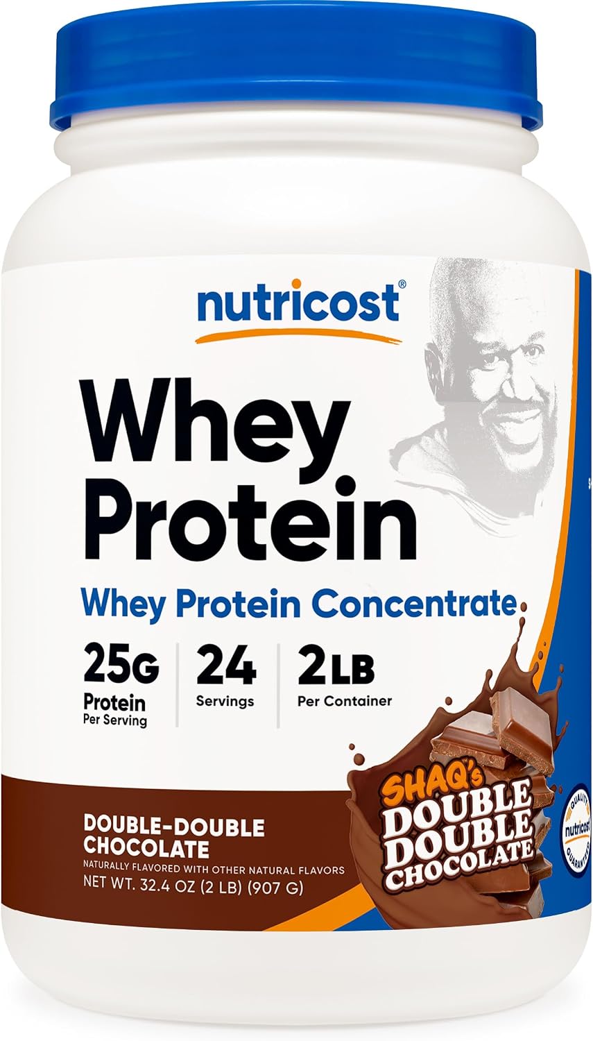 Nutricost Whey Protein Concentrate Powder (Unflavored) 2LBS, Gluten Free | GMO-Free