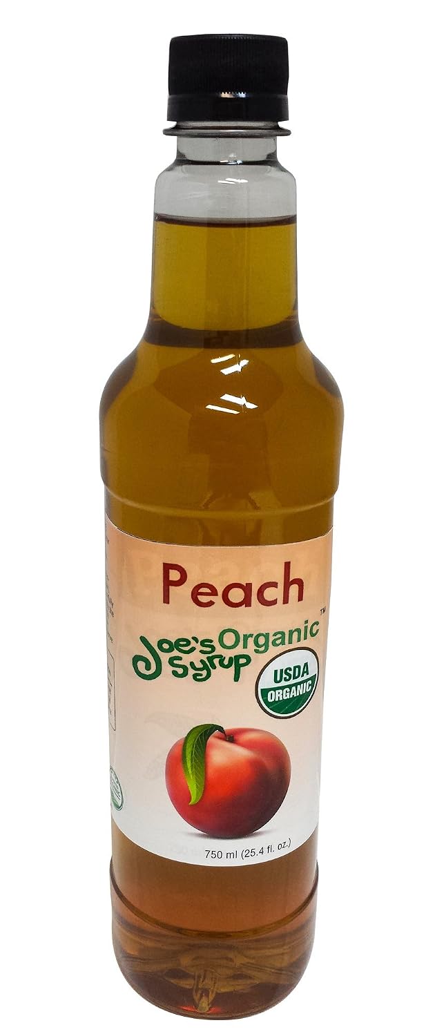 Joe’s Syrup Organic Flavored Syrup, Organic Strawberry, 750 ml | Vegan, gluten-free, Non-GMO, no HFCS; for cocktails & desserts