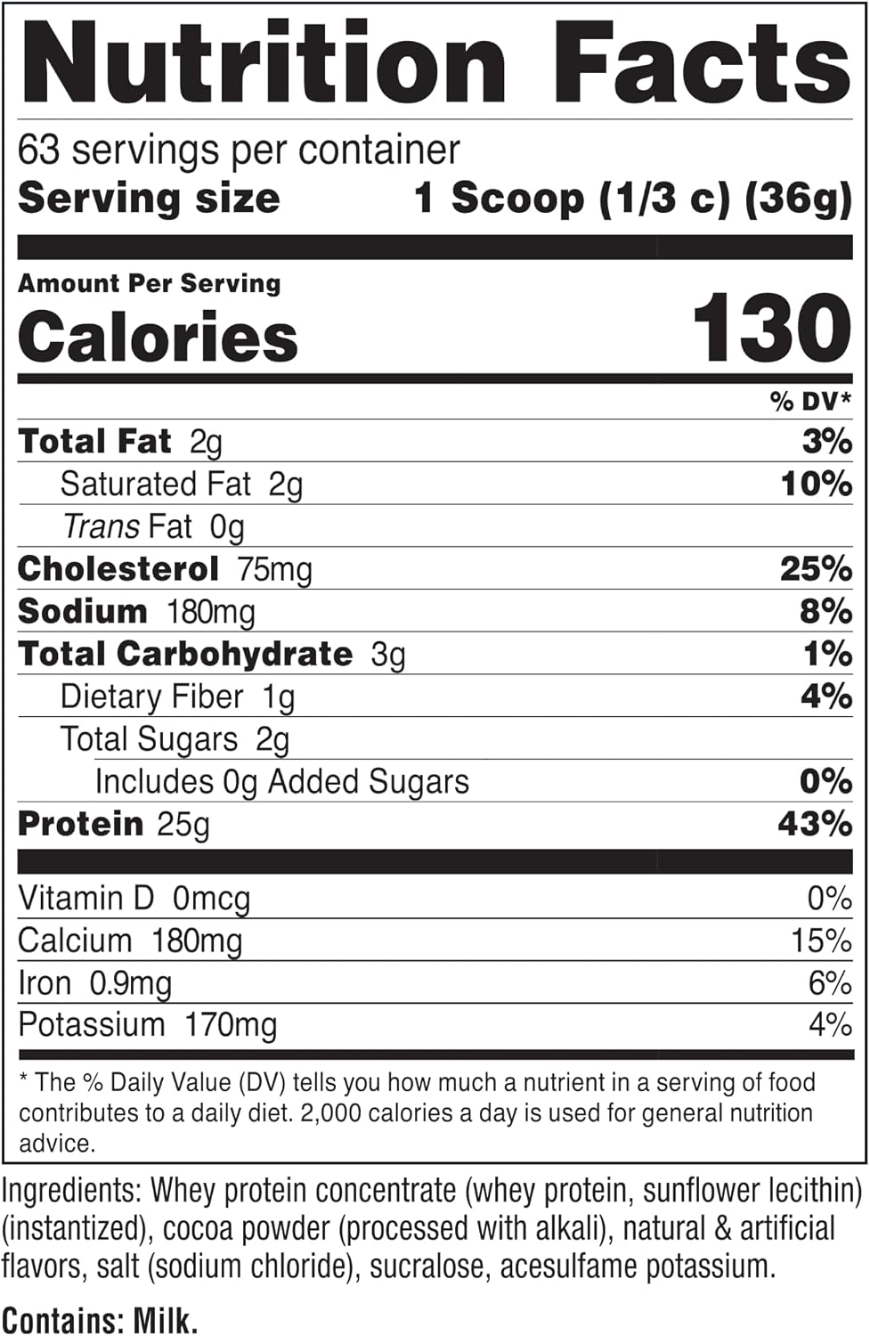 Nutricost Whey Protein Concentrate Powder (Unflavored) 2LBS, Gluten Free | GMO-Free