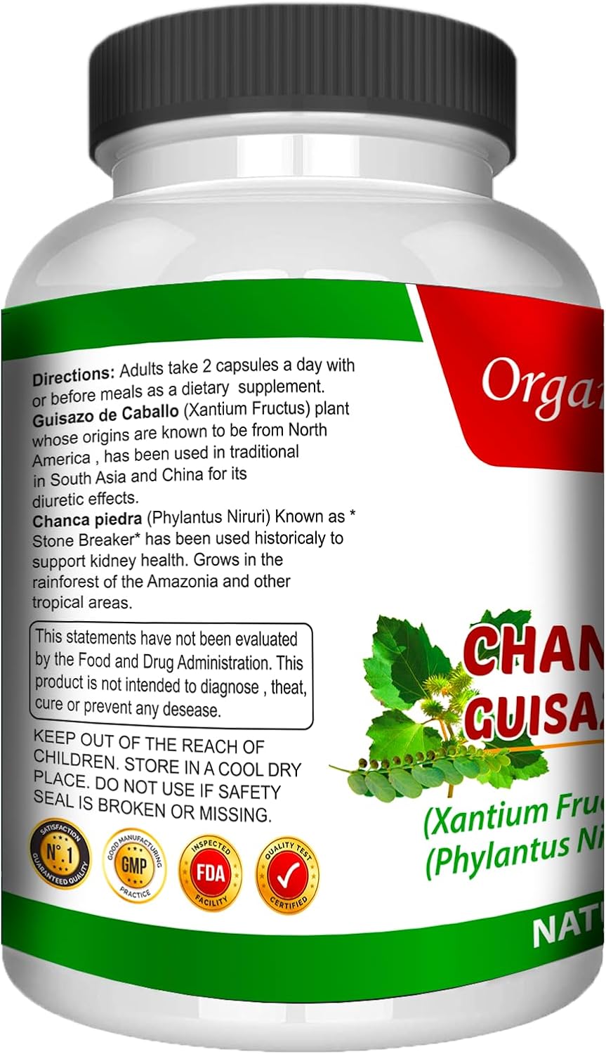 Guisazo de Caballo and Chancapiedra by Life Naturals 120 caps chanca Piedra Pure