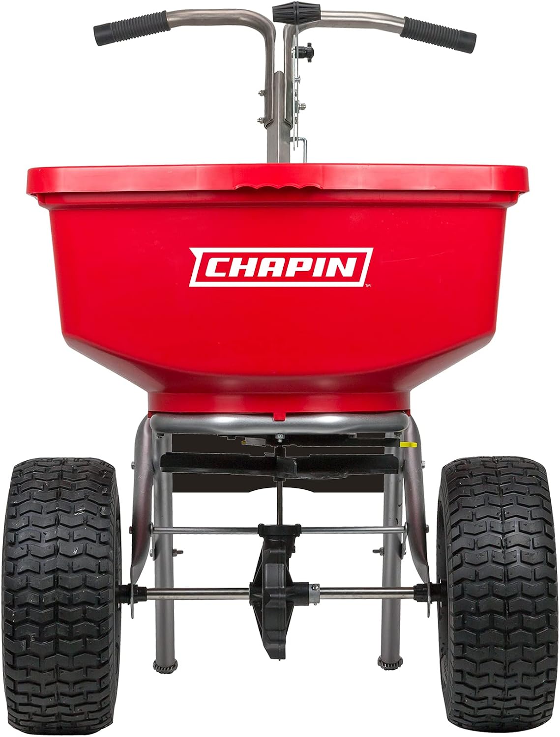 Chapin 8400C 100-Pound Capacity Made in USA Professional SureSpread Turf Spreader with Stainless Steel Frame and Linkage, Enclosed Gearbox