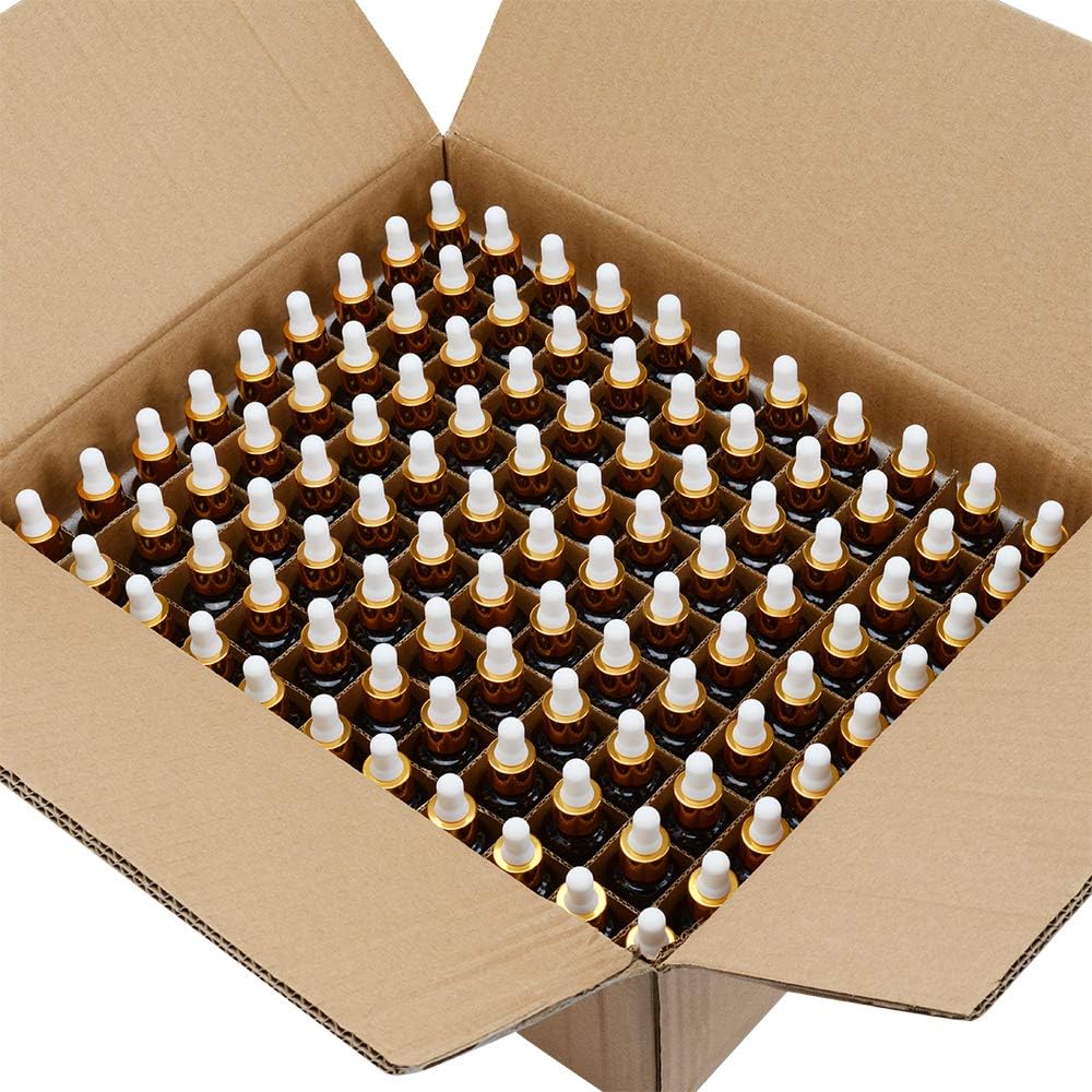 PrettyCare Glass Eye Dropper Bottles 99 Pack