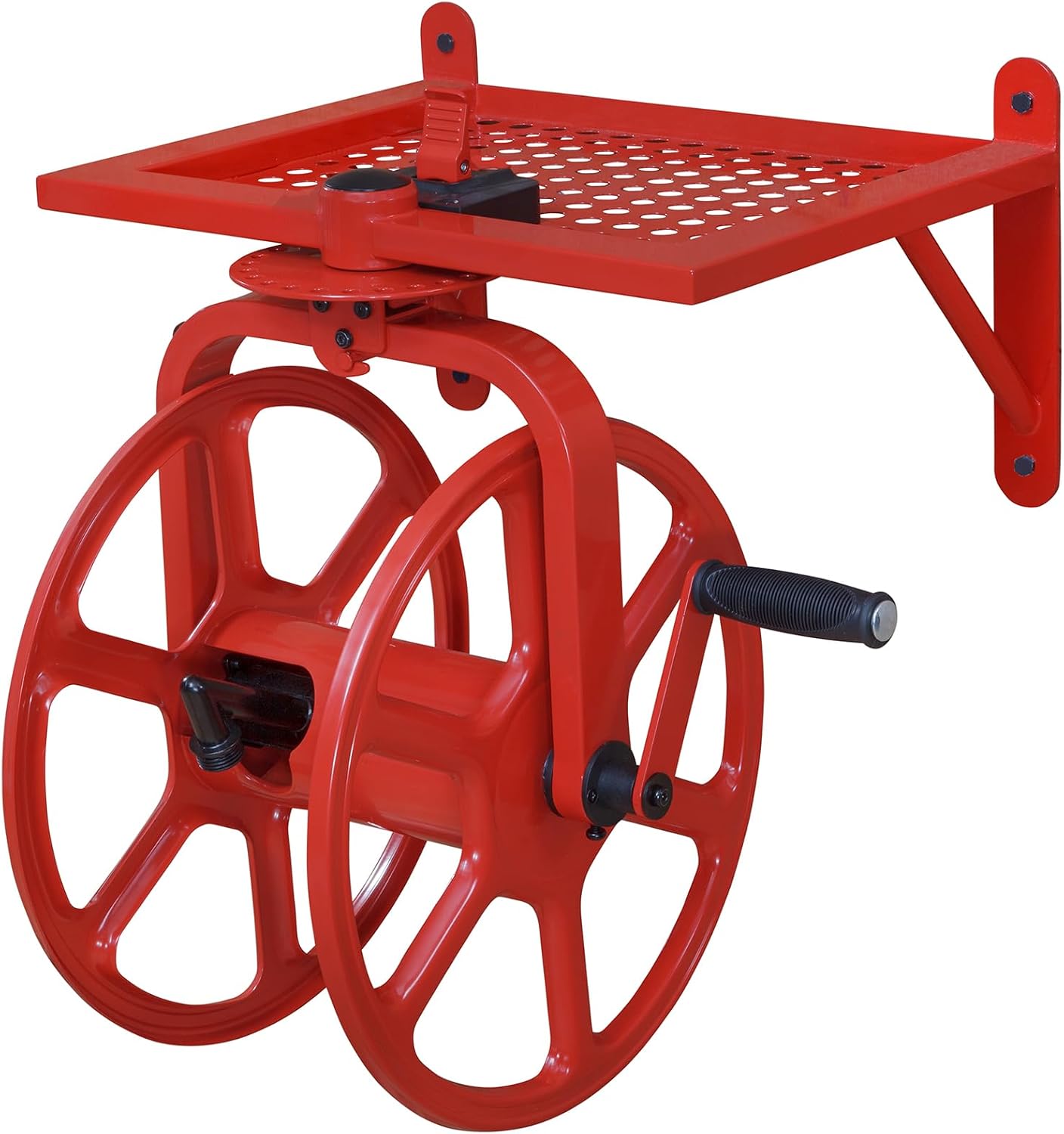 Liberty Garden 710 Navigator Rotating Garden Hose Reel, Holds 125-Feet of 5/8-Inch Hose - Bronze