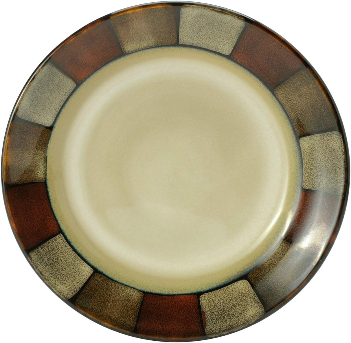 Pfaltzgraff Taos 16-Piece Stoneware Dinnerware Set, Service for 4,Beige/Olive