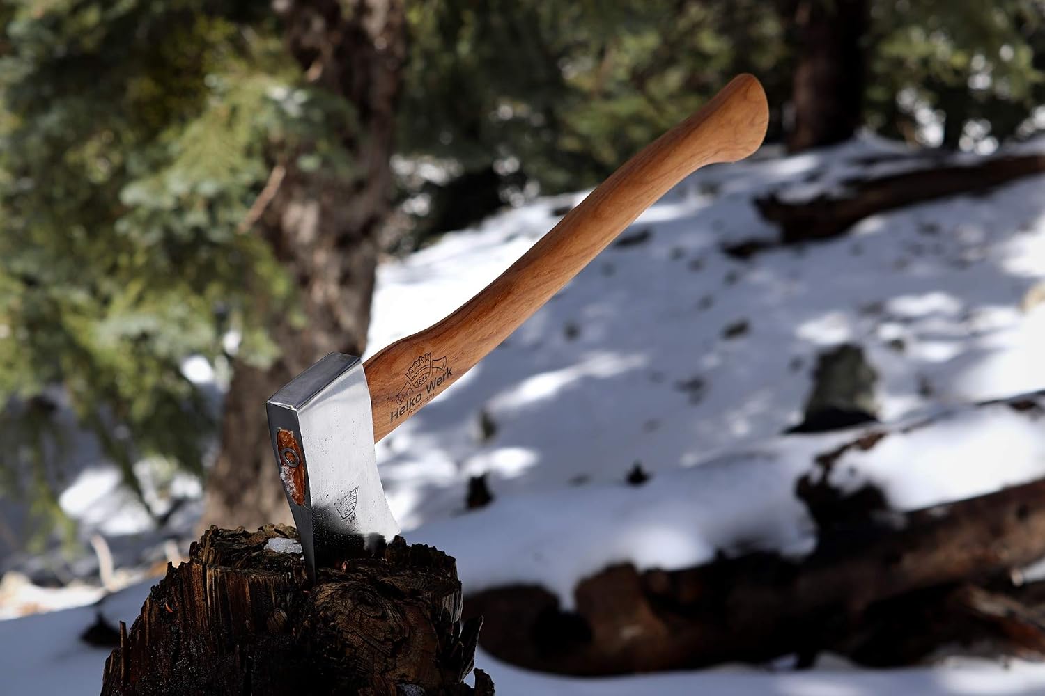 1844 Helko Werk Germany Classic Expedition Felling Axe (10497) | Made in Germany Large Felling Axe for Heavy Duty Felling Trees Cutting Wood and Timber Head 4.5lb, Handle 35 inches