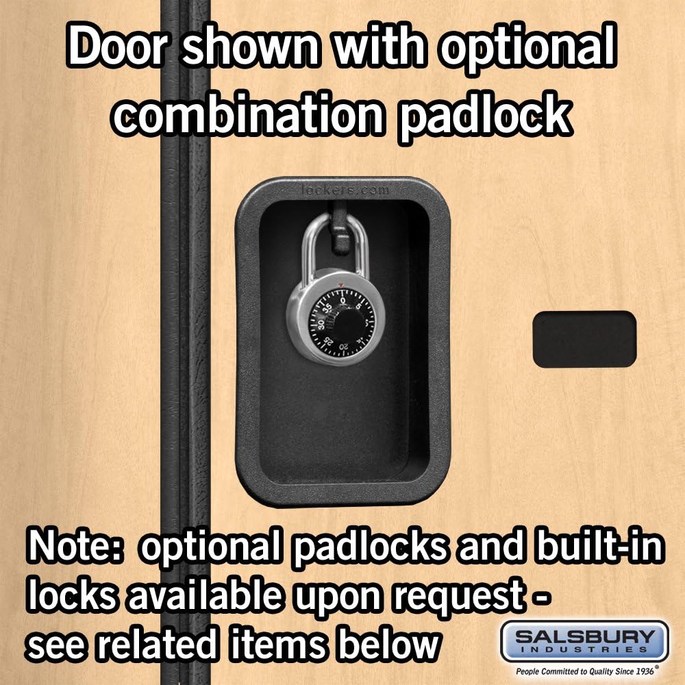 Salsbury Industries Double Tier 'S' Style Designer Wood Locker, Mahogany, 5' 3" x 15"
