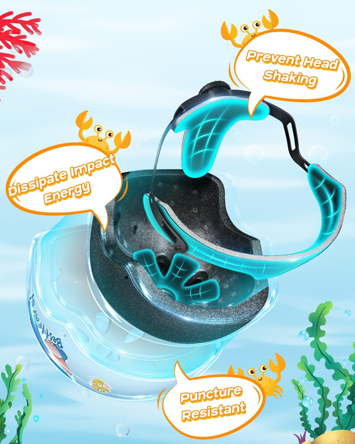 Besttravel Kids Helmet, Toddler Adjustable Kids Ages 3-8 Years Old Boys Girls Multi-Sports Safety