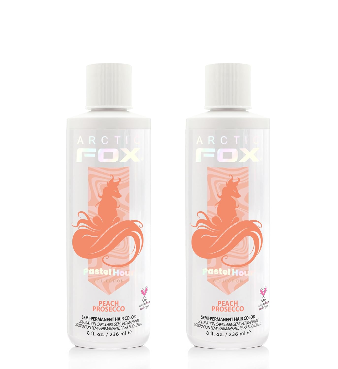 ARCTIC FOX Virgin Pink Semi-Permanent Hair Color - Vegan - 4 fl oz | Vivid and Vibrant, Cruelty Free, Ammonia Free, Peroxide Free, , Cream Formula