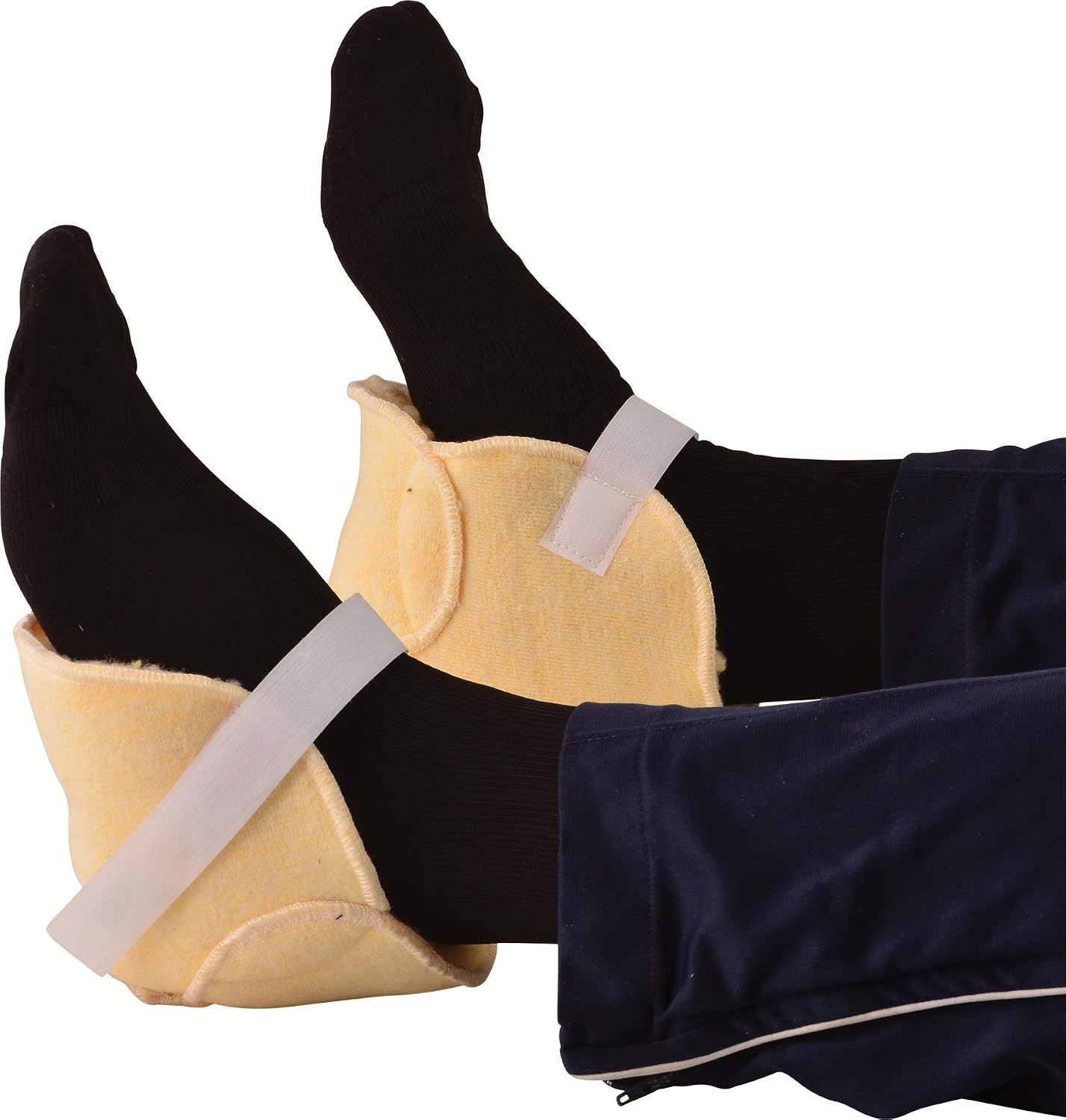 NOVA Heel Protectors with Soft Fleece Lining, Pressure Relief Heel Cushions for Bed Sores, Heel Pain & Ulcers, Breathable, Adjustable Velcro Straps
