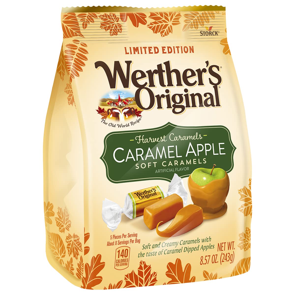 Werther's Original Caramel Coffee Hard Candy - Individually Wrapped Hard Candies for Halloween, Parties, or Snacks - 2.65 oz Bags (Pack of 3)