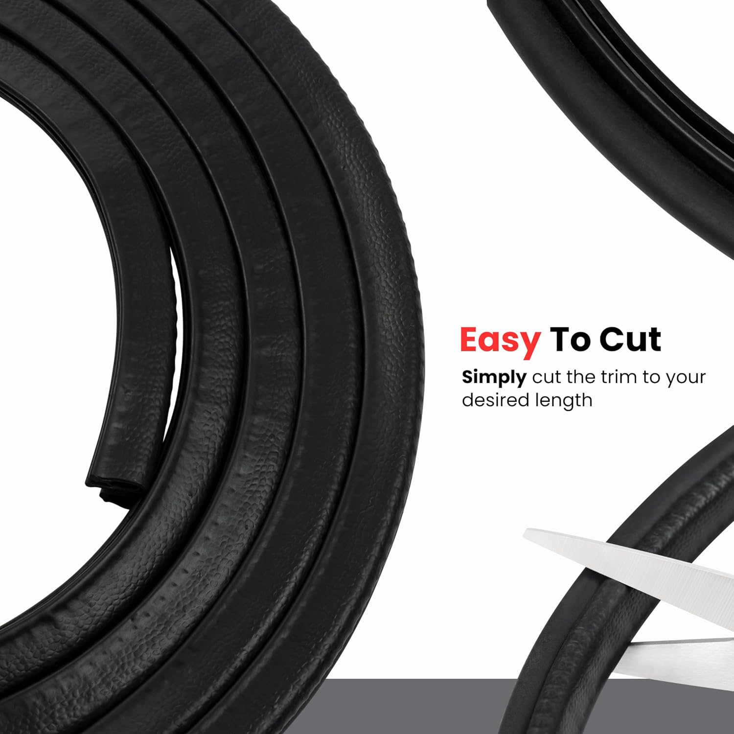 Trim Seal with Side Bulb, Bulb Diameter 3/8 Inch, Fits Edge 1/16 Inch - Length 25 Feet (7.65 Meters)