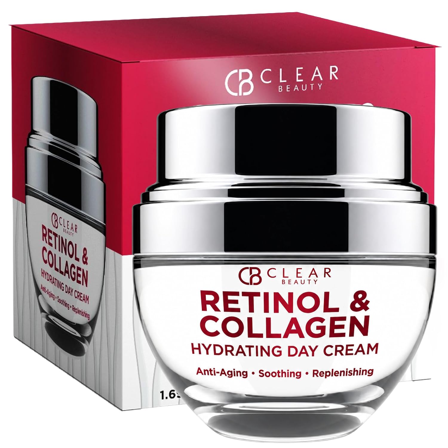 Clear Beauty 24K Gold & Collagen Day Cream Face Moisturizer – Dermatologist Tested, Anti Aging Korean Skin Care – Anti Wrinkle