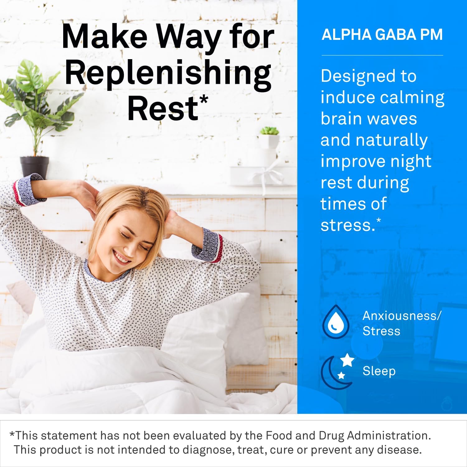 NeuroScience Stress & Sleep Bundle, Alpha GABA PM 60 ct + Calm CP 60 ct
