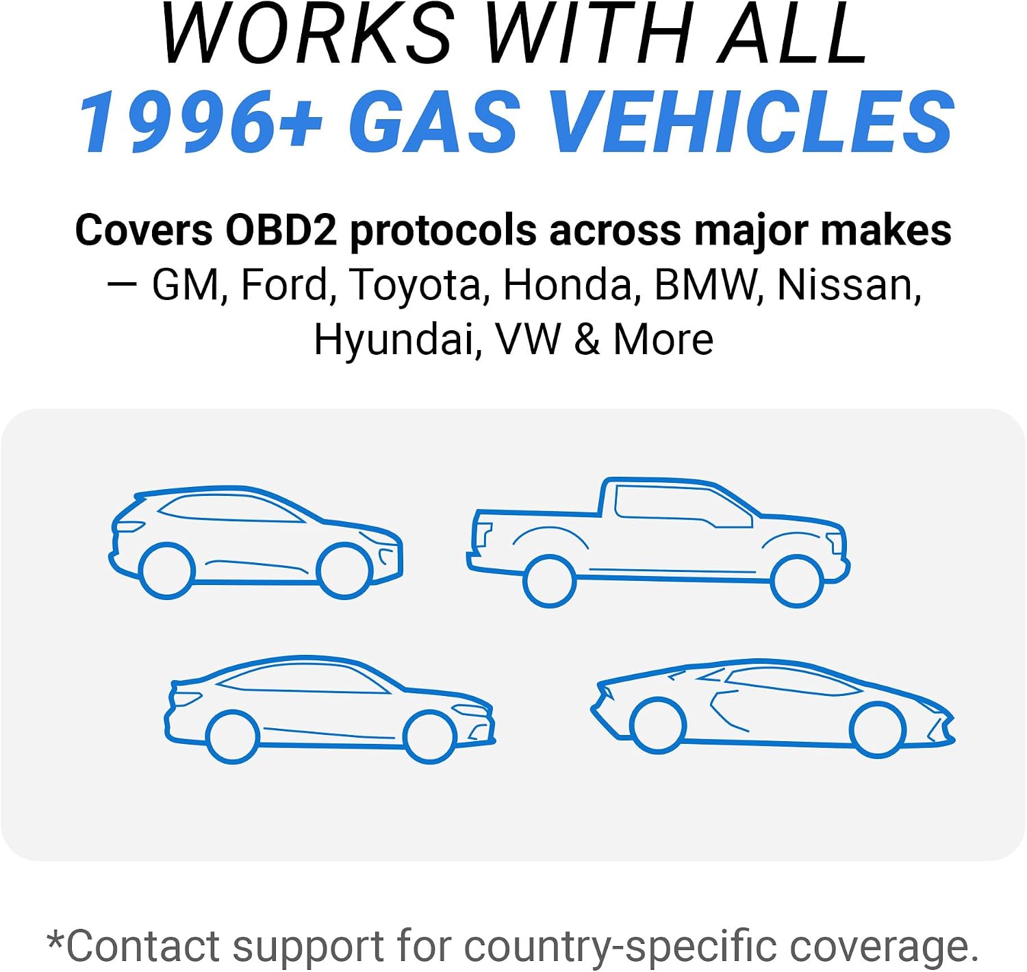BlueDriver OBD2 Scanner Bluetooth, No Subscription, ABS SRS TPMS | OBDII Diagnostic Scan Tool, Car Scanner & Code Reader, iPhone & Android, Check Engine, Repair Reports, Vehicles 1996+
