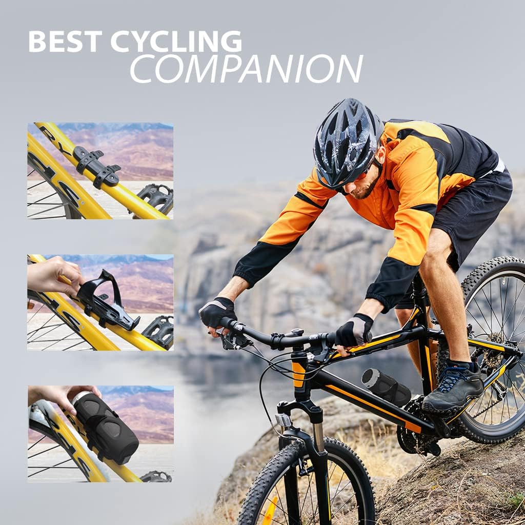 Avantree Cyclone - Portable Bluetooth Bike Speaker with Bicycle Mount, SD Card Slot, 10W Bass-Enhanced Audio
