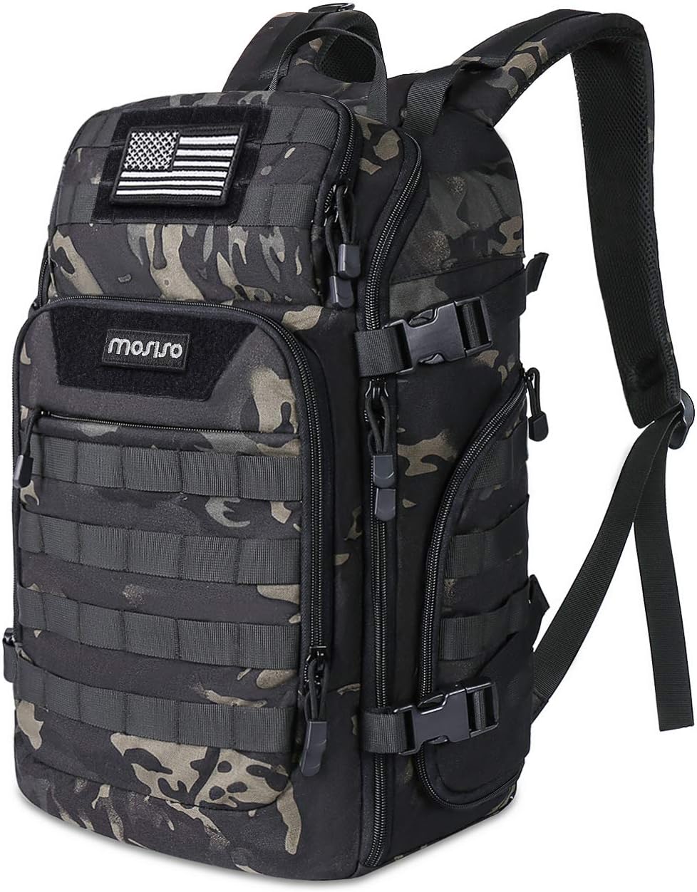 MOSISO 30L Tactical Backpack, Military Daypack, Night Camouflage