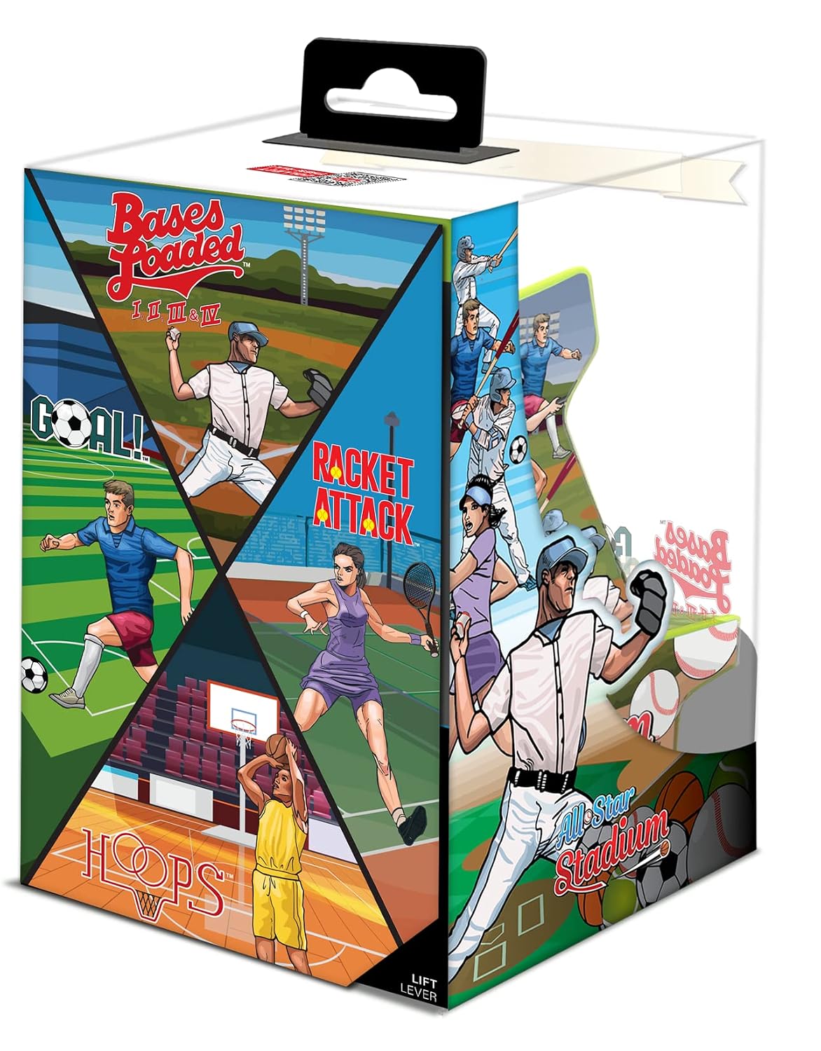 My Arcade All Star Stadium Pico Player- Fully Playable Portable Tiny Arcade Machine with 107 Retro Games, Toys for Kids, 2" Screen, Green