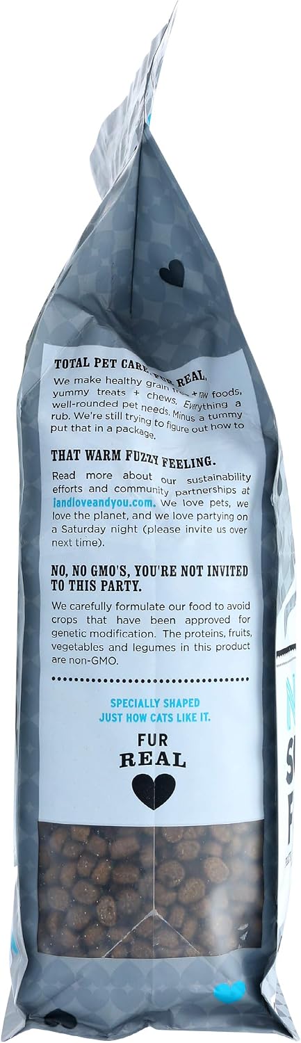 I and love and you Nude Super Food Dry Cat Food - Turkey + Chicken - Grain Free, High Protein, No Fillers, Superfoods, 5lb Bag
