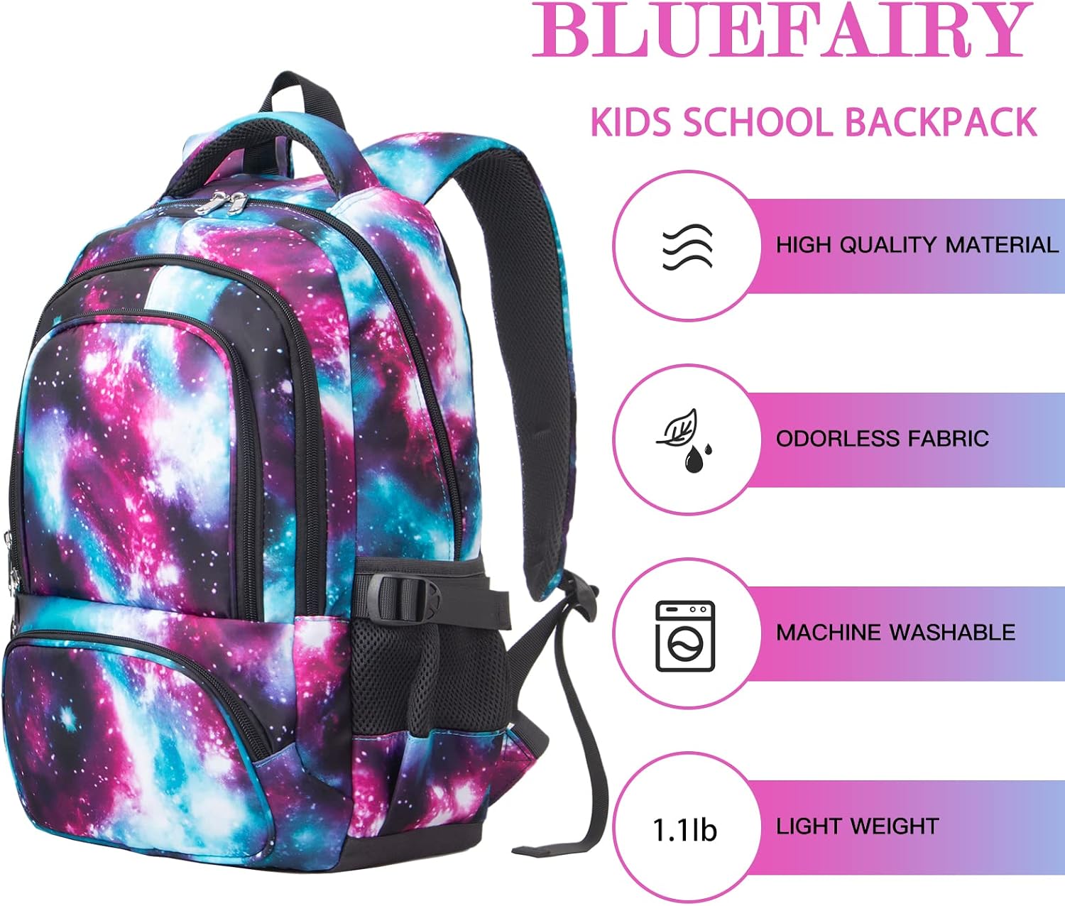 BLUEFAIRY Kids Backpack for Boys Elementary Book Bags Primary Middle School Bookbags for Childs Water Resistant Back to School Gifts Son Mochila