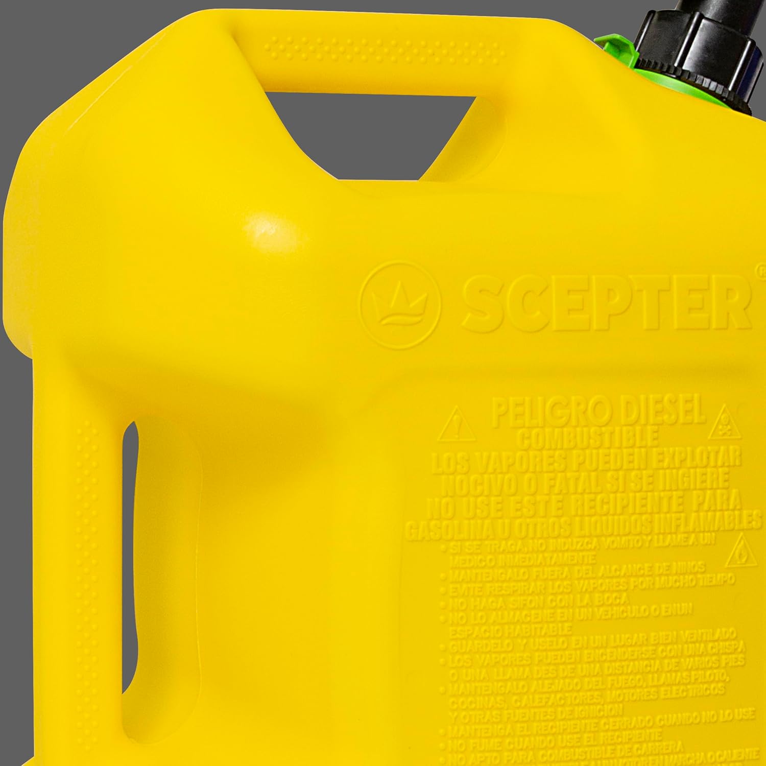 Scepter 1 Gal Gas Can, Spill Proof SmartControl Spout, Spout Extender, Red
