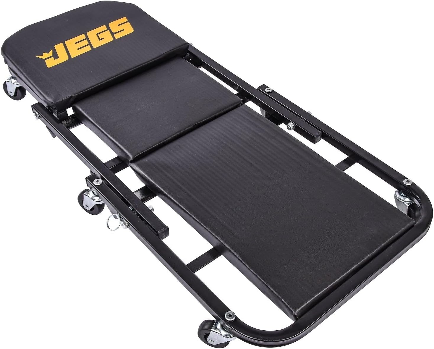 JEGS 2-in-1 Folding Creeper & Z-Seat | 2-in-1 Folding Creeper & Z-Seat for supporting the driver or passenger in the vehicle; steel construction