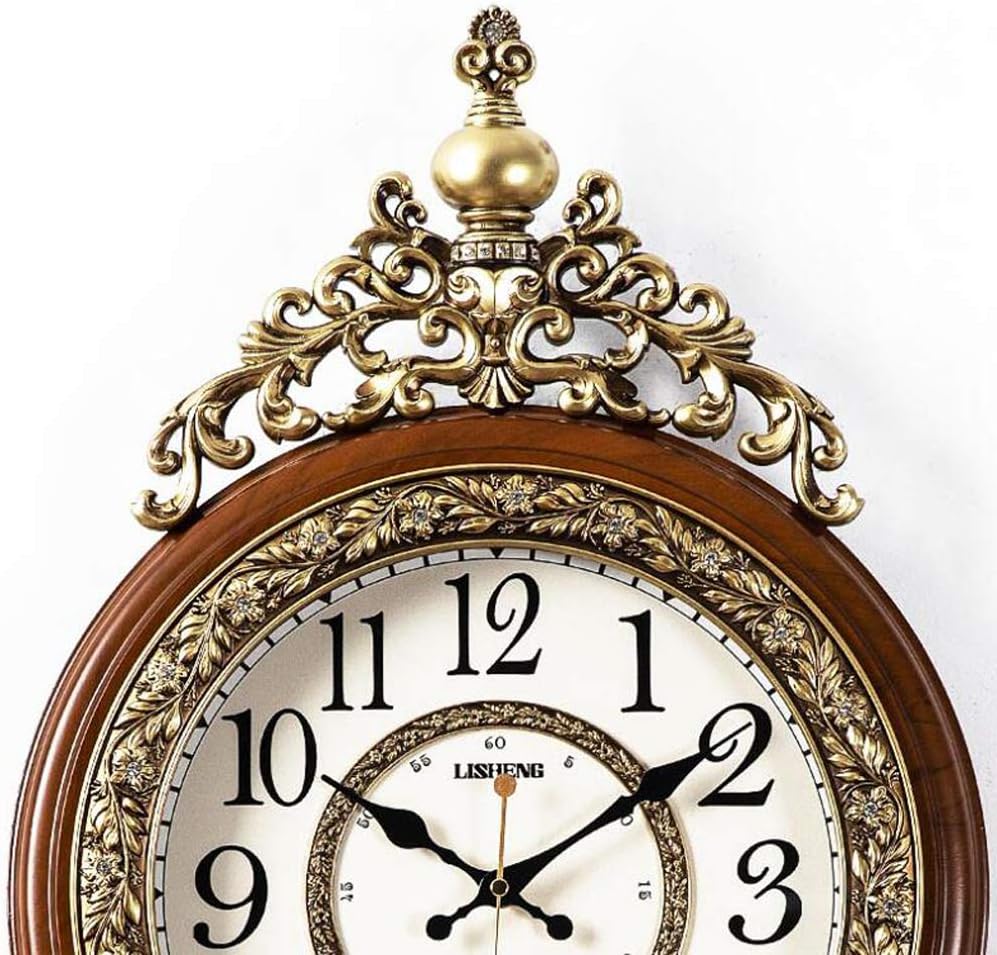 SHISEDECO 29.5" Large Vintage Antique Grandfather Pendulum Wall Clock, Blue