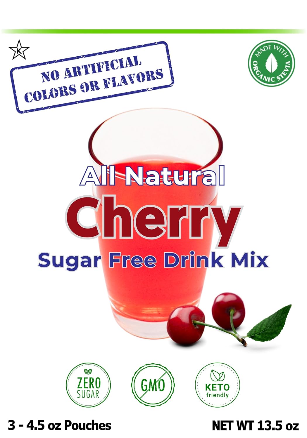 GramZero Raspberry Blush, Sugar Free Drink Mix, Pitcher Pack, Great For Nutrition Club Loaded Tea, Zero Calorie, Stevia Sweetened