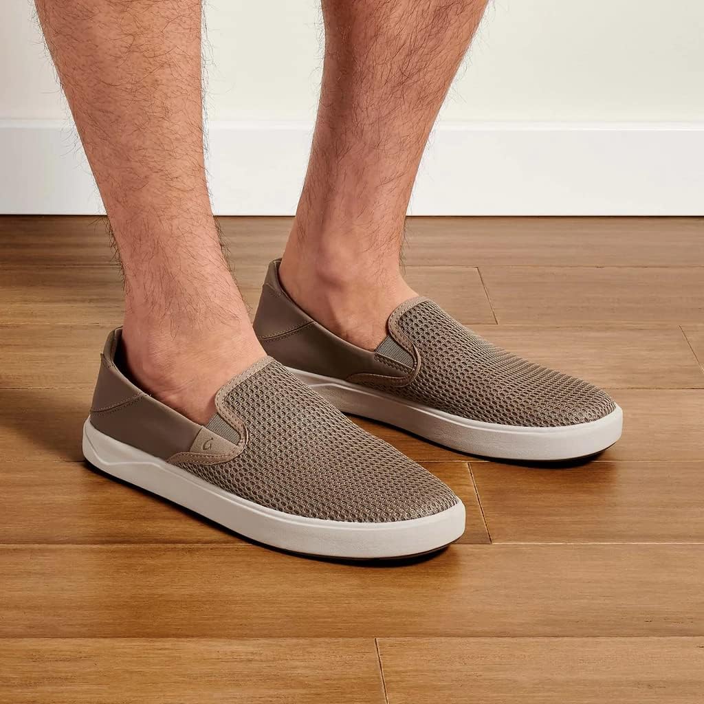 OluKai Lae'ahi Men's Slip On Shoes, Breathable Everyday Sneaker