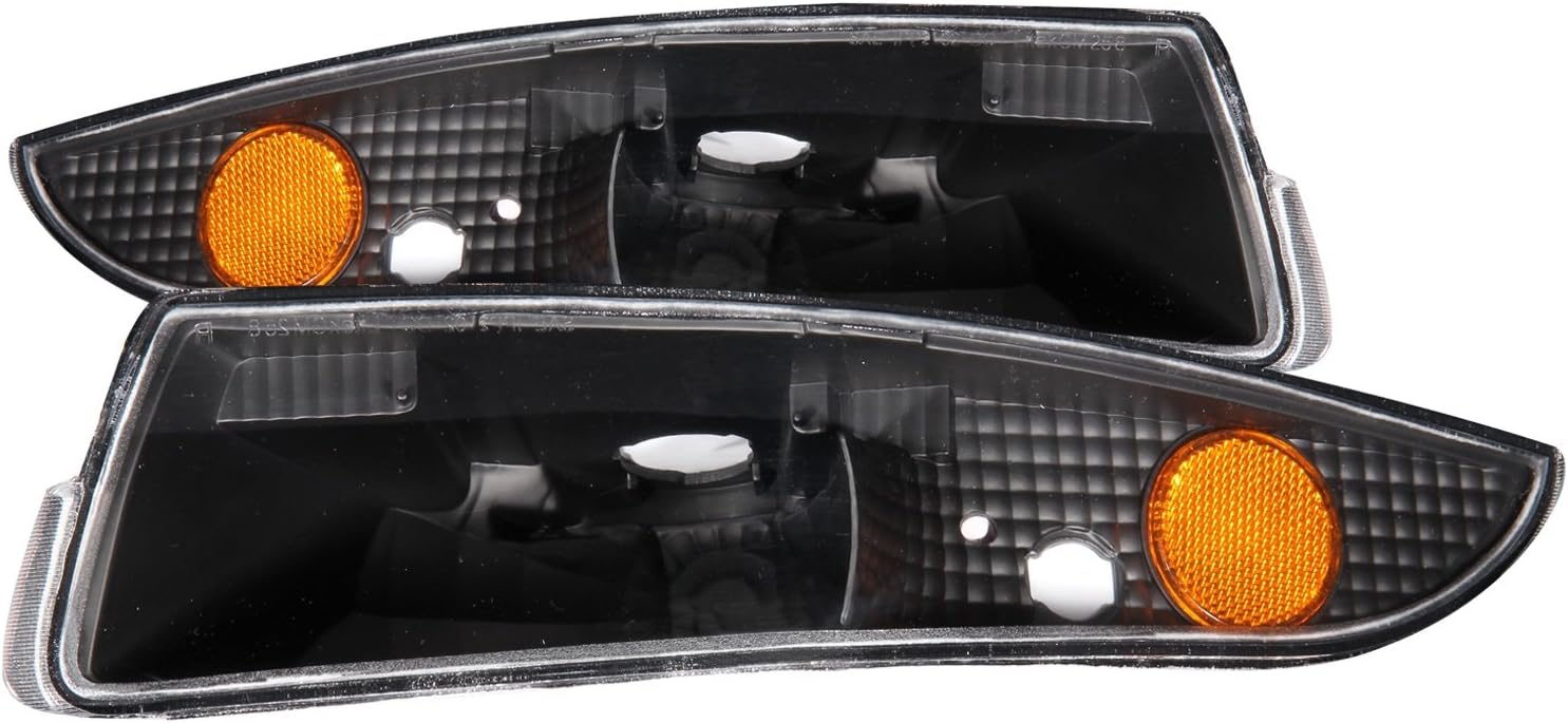 Anzo USA 511045 Chevrolet Camaro Black Bumper Light Assembly with Amber Reflector - (Sold in Pairs)