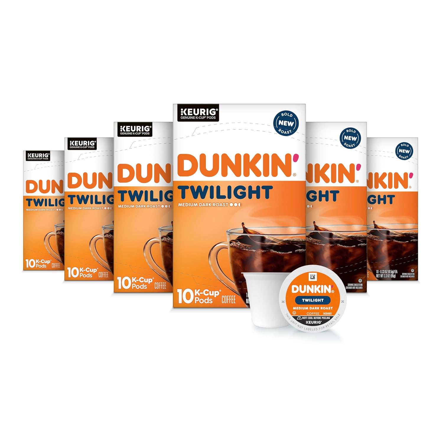 Dunkin’ French Vanilla Artificially Flavored Coffee, 60 Keurig K-Cup Pods | 6 boxes of 10 single serve coffee pods each, Smooth & rich flavor, Made with arabica coffee, Shelf stable, SNAP EBT eligible
