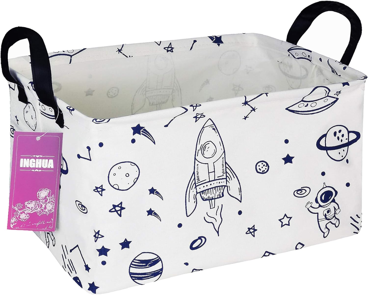 Rectangular Storage Basket Gift Bag Rec Spaceships